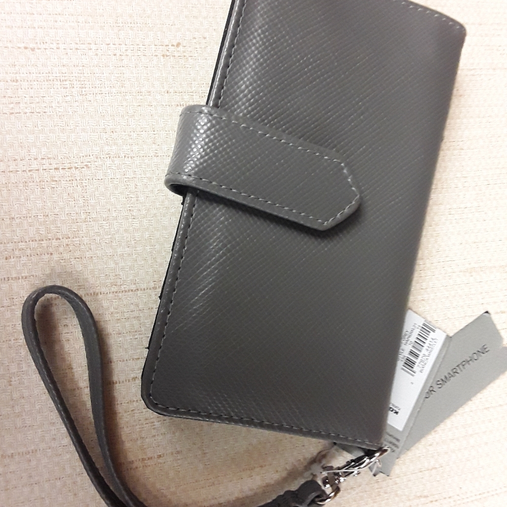 Grey Wallet Wristlet NWT